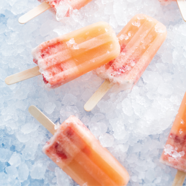 Sweet Summertime Honey Strawberry Lemonade Popsicles