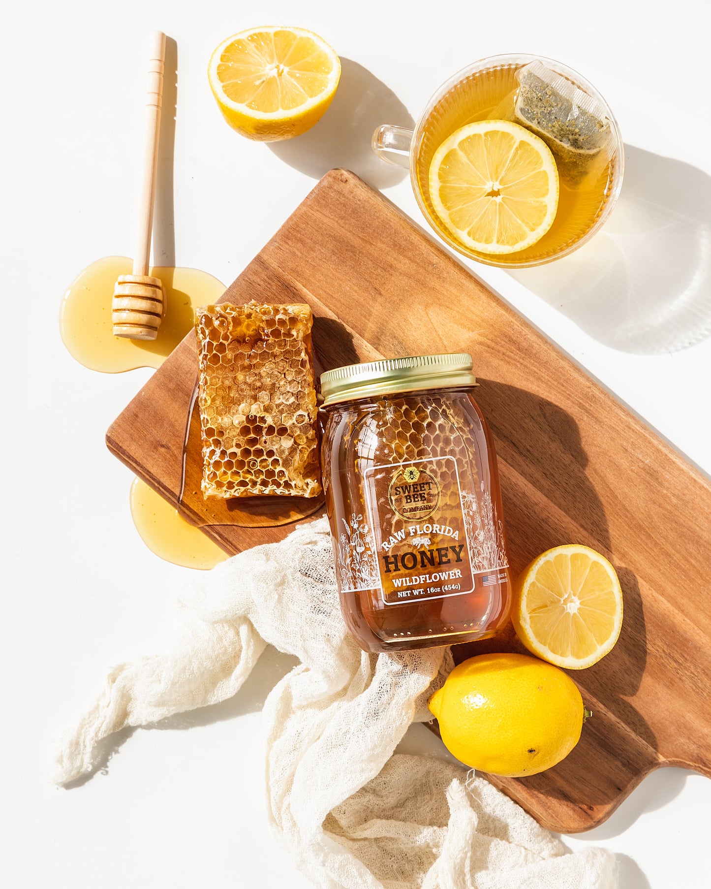 Wildflower Honeycomb Jar