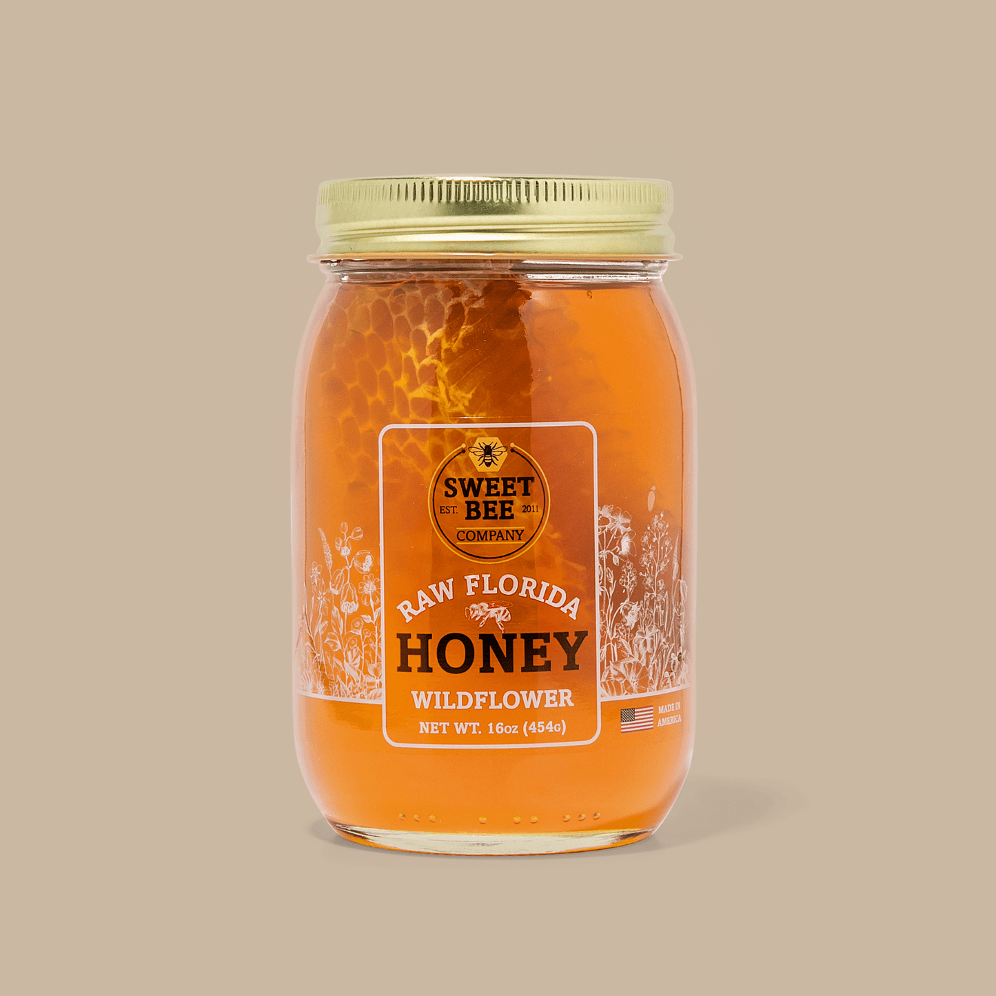 Wildflower Honeycomb Jar