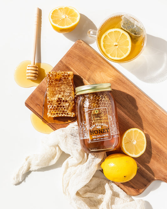 Wildflower Honeycomb Jar